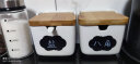 川岛屋 日式创意陶瓷调味罐竹木调料盒盐罐厨房家用调味瓶套装 单个装(贴纸+笔) 实拍图