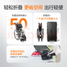 鱼跃 (yuwell)手动轮椅车H062折叠老人轻便免充气铝合金旅行手推代步 实拍图