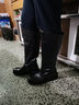 SIMERICC全牛皮阅兵靴 一脚蹬军马术靴 男士 摩托骑士靴 真皮高筒长靴6629 黑色 39 (245mm) 实拍图