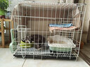 汤琪猫笼加粗便携折叠猫笼子猫别墅家用双层宠物用品猫窝猫屋龙猫笼子 白色 700#双层 实拍图