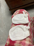 爱贝迪拉婴儿手套防抓脸防保护 1双装-春秋透气纯棉提花-白色 实拍图