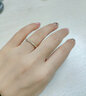 喜钻18K金群镶钻戒对戒钻石戒指简约时尚排戒可叠戴尾戒新年礼物 18K玫瑰金15分 实拍图