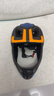 洛克兄弟儿童骑行头盔平衡车滑步车全盔自行车轮滑安全帽可拆卸 升级款黑橙蓝（全盔半盔可切换） S 实拍图