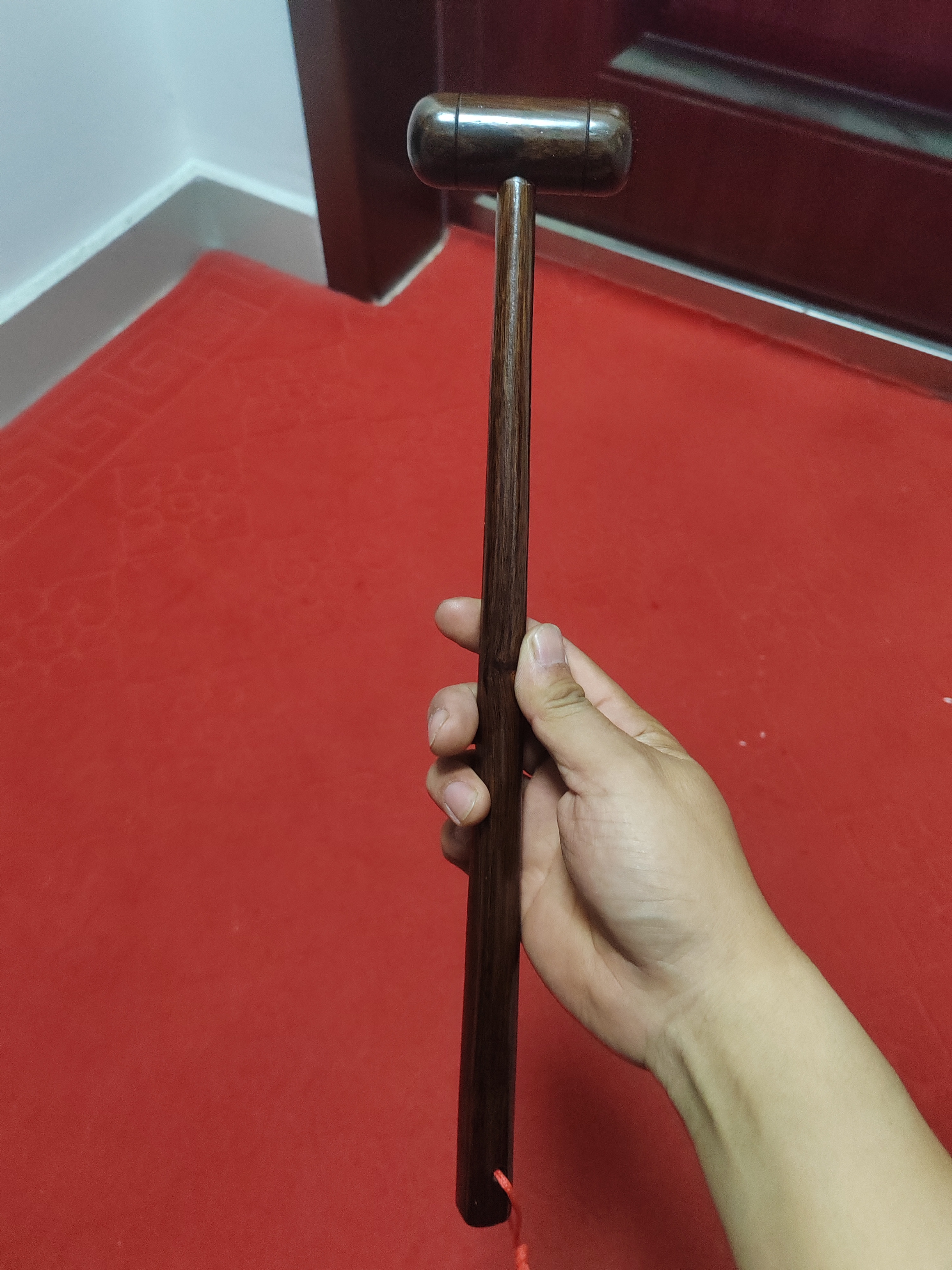 丹越按摩锤敲打锤实木质捶背敲背器背部腿部小锤子家用按摩工具送长辈 加粗黑檀按摩方锤一把 实拍图