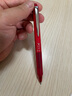 百乐（PILOT）威宝按动黑武士中性笔大容量速干学生考试办公 LVKN-15F-R 0.7mm红色单支装 实拍图