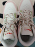鸿星尔克板鞋中帮厚底休闲运动撞色百搭潮流女款拼接滑板鞋街头时尚休闲鞋 橡芽白/澄糖色 1391 39 实拍图