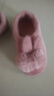 迪芙熙女生拖鞋可爱卡通冬季毛绒棉拖鞋女室内防滑保暖少女心月子居家棉 玫红色(包跟) 36 37码(适合35/36脚穿) 实拍图