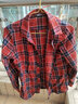 横行道新款春秋装复古格子长袖衬衫休闲宽松外套2026棉衬衣显瘦女装 红格 XL 实拍图