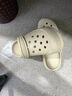 朴西洞洞鞋女夏季厚底踩屎感情侣防滑拖鞋 奶杏色  40-41  实拍图