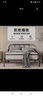 天坛家具铁艺床经典单双人钢木铁床现代环保简约小户型黑白色铁艺婚床 铁艺床（芝士白） 1.8*2.0m 实拍图