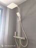 东鹏（DONGPENG）官方淋浴花洒套装大置物架增压数显全铜卫浴花洒全套沐浴花洒 【361H枪灰色】3D水感淋浴 【50cm大置物架59A全铜水路】 实拍图