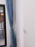 萱博雅【全套带杆】遮光布窗帘成品加厚提花客厅加高落地窗飘窗卧室家用 幸运树天蓝【打孔式】加杆 2.5米寬X2.7米高【可改短】 实拍图