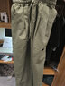 佐优品日系工装裤男士秋冬季宽松直筒休闲裤潮牌阔腿裤百搭高街长裤子男 卡其色+绿色 L 建议115-125斤内 实拍图