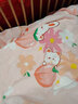 博洋宝贝（Beyond Kids）A类儿童毛毯冬季加厚牛奶绒毯子幼儿园午睡珊瑚绒盖毯被子 秋冬加厚双面牛奶绒—兔兔桃桃 150*200cm 实拍图