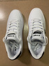 特步板鞋男鞋子男皮面秋季运动鞋舒适透气轻质休闲鞋男耐磨小白鞋男 白黑 39 实拍图