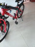 LAUXJACK 山地自行车成人一体轮单车变速公路车男女式学生青少年越野赛车 旗舰-辐条轮-红色 24英寸 21速 实拍图