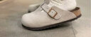 Devo Life的沃软木拖鞋包头半拖情侣款休闲法式拖鞋 3624 灰色反绒皮 38 实拍图