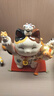 药师窑大号招财猫摆件彩绘招福大开运带项圈日本创意礼品开业乔迁日式 【加大不加价】6.5号&高19cm 实拍图