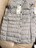 无印良品（MUJI）女式 便携式 无领马甲 羽绒背心 羽绒服 浅米色3A M  实拍图