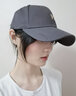 简时行帽子女韩版潮情侣百搭硬顶棒球帽四季通用户外休闲遮阳鸭舌帽 H-灰色 均码 实拍图