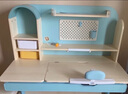 坐得正 儿童学习桌椅套装儿童书桌可升降学习桌学生书桌家用写字桌课桌 1.2m带陪读柜+自动追背椅蓝 纠姿豪华版 实拍图