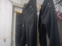 玺物加厚加绒裤子男秋冬休闲裤男直筒修身长裤棉裤工装裤保暖男装裤子 加绒黑色直筒+加绒黑色直筒 XL-建议110-140斤左右 实拍图