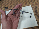 蔡司（ZEISS）镜片近视眼镜框可配度数男士防蓝光半框变色散光进口纯钛专业镜架 蔡司镜片lashion镜框122220（升级弹簧腿黑银） 配LASHION1.56防蓝光镜片0~400 实拍图