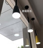 仰高 北欧吊灯卧室单头极简长线餐厅灯简约现代吧台床头小吊灯 黑色-三色光 实拍图