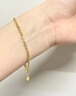 中国黄金（CHINA GOLD）黄金手链女足金首饰凤尾手链素金生日618送女朋友礼物送老婆 时尚凤尾手链 约2.6g 实拍图