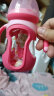 欧贝妮 吸管奶瓶 宽口径玻璃奶瓶  婴儿奶瓶手柄6个月1-3岁以上 实拍图