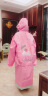 lemonkid儿童雨衣男女童小学生环保雨披大书包位 粉色蛋糕 XXL 实拍图