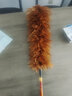鸿涤手工真鸡毛老式掸子除尘扫灰加厚密不掉毛家用汽车可伸缩清洁神器 【苍鹰】伸缩柄项毛红棕色 掸子 实拍图