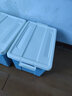 清野の木塑料收纳箱大容量特大号衣物整理箱玩具零食储物箱搬家箱打包箱子 【巨大号150型】清水蓝 超值购三只装 实拍图