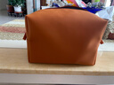 无印良品（MUJI） 可自由组合 收纳包 旅行收纳袋  手拿包 多巴胺 小物收纳 零钱包 橙色 长方形厚款L长22*宽15*厚度12 实拍图