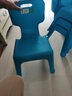 禧天龙（Citylong）福娃椅家用宝宝椅小板凳弧形凳腿塑料靠背加厚防滑小凳子 【孔雀蓝】加厚靠背凳 20cm -30cm 实拍图