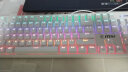 微星（MSI）GK50Z 机械键盘 青轴 RGB光效 有线 游戏电竞办公键盘 104键 吃鸡键盘 白色 实拍图