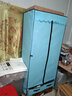 碧桃园 衣柜简易布衣柜钢管加粗加固单人宿舍租房组装加厚布卧室挂衣柜 蓝色 两抽屉70cm 实拍图