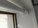 皆美（Jiemei）免打孔伸缩杆晾衣杆浴室卫生间架浴帘杆窗帘杆衣柜杆支撑杆 伸缩杆-时尚白 1.1米-1.6米（配10环） 实拍图