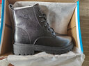 回力官方马丁靴男靴秋季皮面防水厚底增高工装靴黑色靴子男 40加绒 实拍图