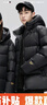 JEEP SPIRIT吉普 外套冬季男女同款白鸭绒简约保暖御寒黑金防寒服外套上衣 黑金 L 实拍图