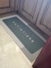 宝丽彩 软硅藻泥厨房地垫长条防滑垫吸水防油家用脚垫 Morandi-绿色 45*95CM 实拍图