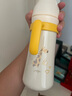 可可萌 吸管保温奶瓶冬季保温陶瓷内胆水杯1岁以上科学断奶神器学饮杯 纳瓦白 280ml 实拍图