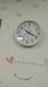 北极星（POLARIS）挂钟 时尚创意客厅钟表简约石英钟2842白色30cm 实拍图
