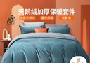 富安娜家纺 加厚法兰绒 床上四件套天鹅绒冬季加厚保暖防静电套件床笠款 富安娜 水晶绒 -【床单款】哈尼 1.5米 床单款 (被套203*229cm) 实拍图