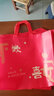 敬平无纺布手提袋服装店袋子定做覆膜环保袋服装购物袋礼品袋时尚女装 红色平安欢喜 横向中号43*32*10cm（单个装，10个起发） 实拍图