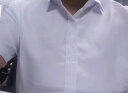 卡度顿夏季短袖衬衫男韩版修身大码青少年商务休闲白衬衣职业装工作服 白色 2XL 实拍图