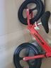 博贝臣儿童平衡车无脚踏自行车2-5岁滑行车1-3岁小孩两轮滑步车4-6-9岁 充气轮- 12寸 红色 -推荐80-110cm 减震充气轮胎 实拍图