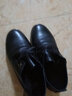 恰恰鱼春夏季女士新款跳舞蹈鞋真皮广场舞鞋增高中跟软底防滑耐磨水兵舞 黑色单鞋 36 实拍图
