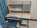 生活诚品 进口实木儿童学习桌椅套装儿童书桌写字桌小学生作业课桌可升降 ME7502(1.2米)+8503上下背椅蓝 实拍图
