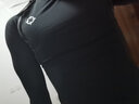 准者健身长裤高弹速干运动加绒套装秋冬季跑步压缩衣服打底紧身裤子男 ZZ1601134FR纯正黑 【长袖加绒-发热面料】 L (175) 实拍图